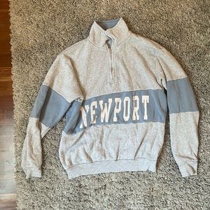 Brandy Newport Fleece Quarter-zip
